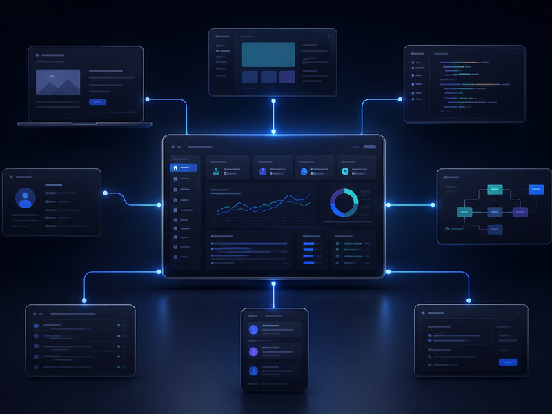 Netwerk aan dashboards